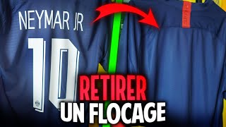 COMMENT DÉFLOQUER UN MAILLOT  🧼 Tuto enlever flocage [upl. by Poree]