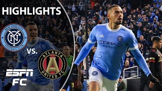 NYCFC beats Atlanta United and advances to the conference semifinals  MLS Highlights  ESPN FC [upl. by Assirrem]