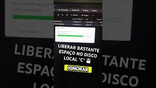 LIBERAR ESPAÇO NO DISCO C dicaspc windows dicaswindows DISCOC [upl. by Einnig46]