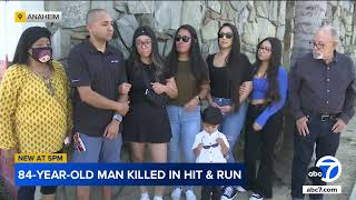 Anaheim family mourns 84yearold killed in hitandrun as suspect remains outstanding [upl. by Wiles]