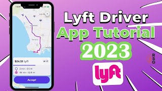 How To Use Lyft Driver App  2023 Training amp Tutorial [upl. by Hanej221]