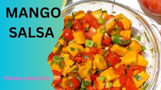 How to make Mango Salsa Easy Salsa recipe How to make mango and kiwi 🥝 Salsa [upl. by Sanger]