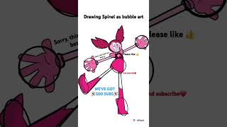 Drawing Spinel as bubble art 🎨 stevenuniverse music animation spinel drawing otherfriends [upl. by Nork354]