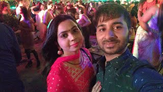 Happy dussehra  Dandiya night at Imperfecto Noida vlogwithparul [upl. by Nahte]