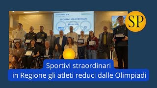 Sportivi Straordinari la premiazione in Regione [upl. by Mccully281]