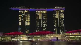 Merlion Park light show [upl. by Yajet]