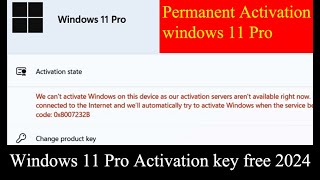 How to Activate Windows 11 Home amp Pro II Verify with CMD II Permanent Activation Win 11 2024 [upl. by Elisabetta793]