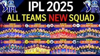 IPL 2025  All Team Squad  IPL Teams 2025 Players List  RCBCSKMIKKRSRHGTDCPBKSRRLSG [upl. by Emylee117]