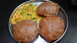 புசு புசுன்னு ராகி பூரியும்வெங்காய் மசாலாவும்  Ragi Poori in tamil  Onion masala for Poori [upl. by Nosemyaj]