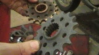 How to change a chain and sprockets  part 2 [upl. by Iretak]