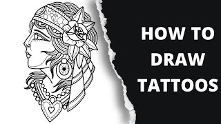 5 Drawing Hacks For Better Tattoo Designs [upl. by Artemla738]