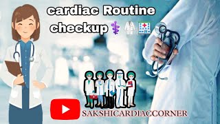 Cardiac Routine checkup for heart ❤️ ⚕️🥼cardiology doctor hospital video [upl. by Stalker]