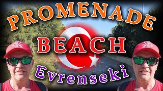 Promenade Beach Evrenseki Kumkoy Turkey LifeSound [upl. by Aimaj]