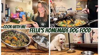 COOK WITH ME  HOMEMADE DOG FOOD FOR FELLA [upl. by Nuahsyd]