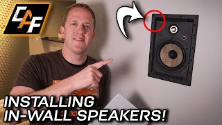 LOOK for THIS feature  HOW TO INSTALL Inwall Speakers [upl. by Ahsaeyt]