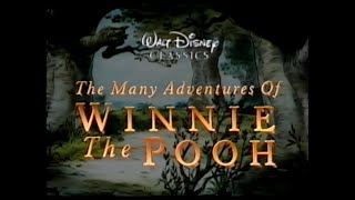 The Many Adventures of Winnie the Pooh British VHS Trailer March 1997 [upl. by Tennes]