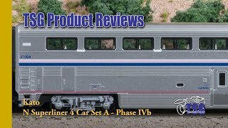 N Scale Amtrak Superliner Set Kato Product Review [upl. by Dorman]