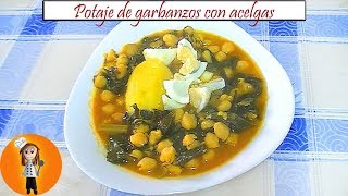 Potaje de garbanzos con acelgas  Receta de Cocina en Familia [upl. by Dedrick418]