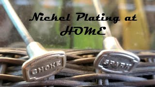 Nickel Plating a Brass Knob  29 Tudor V8 [upl. by Serene139]