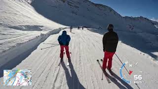 Zermatt 4K POV ski run Blauherd  Riffelberg [upl. by Akemat]