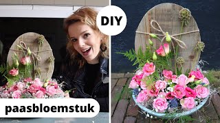 Bloemstuk pasen 🌸🐣  Cursus bloemschikken 70  Carlein Tukkers [upl. by Innaig]