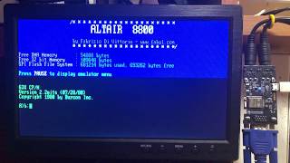 Altair 8800 with FabGL ESP32  CPM Text Games [upl. by Yeclehc]