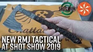 New RMJ Tactical Knives and Axes at SHOT Show 2019 KnifeCenter Coverage [upl. by Llenil]