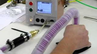 Mass Flow Leak Test on ventilator hose [upl. by Todd]