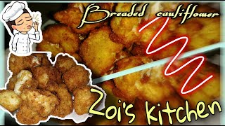 Simple and easy breaded cauliflower breadedcauliflower [upl. by Sidoney]