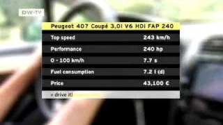 drive it  present it The Peugeot 407 Coupé Power Diesel [upl. by Hilton455]