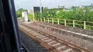 Garifa to hooghly ghat local train  Ganga river  hooghly river  hooghly bridge [upl. by Lilhak]