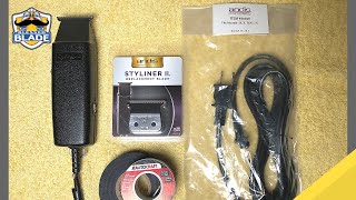 Trimmer Andis Styliner 2 Assembling Power Cord and Installing the Replacement Blade [upl. by Aenat307]