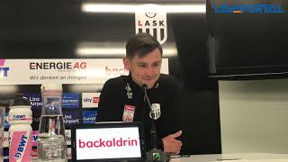 Dominik Thalhammer und Husein Balic nach dem 00 zwischen LASK und Sturm Graz [upl. by Anomahs]