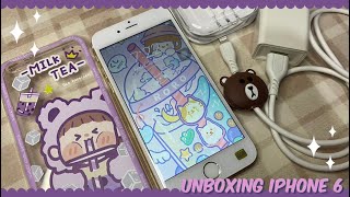 Unboxing iPhone 6  Plus Cute Accessories  Shopee [upl. by Garlinda343]