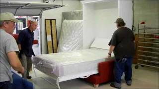 Florida Sofa And Murphy Bed White Lacquerwmv [upl. by Kelula432]