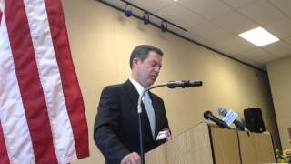 Kansas Gov Sam Brownback signs antiabortion bill [upl. by Peper]