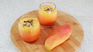 Mango Lassi  Mango Yogurt Smoothie [upl. by Coppock485]