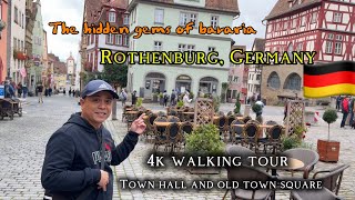 Rothenburg Germany 2024🇩🇪 in 4k walking tour Bavaria Germany🇩🇪 [upl. by Brenner]