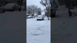 Canada’s First Snow shortsfeed minivlog shorts canada canadalife canadaimmigration [upl. by Yatnod720]