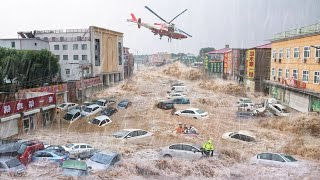 Typhoon Maliksi Leaves China in Devastation Typhoon Brings Heavy Flooding to Yangxi County [upl. by Constantina]