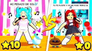 RETO A MI MEJOR AMIGA TINA AL NUEVO JUEGO DE CANTO de ADOPT ME ROBLOX [upl. by Fortune240]