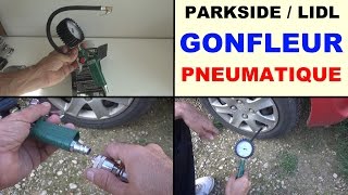 gonfleur pneumatique parkside lidl pdr a1 pneu roue de voiture vélo matelas etc [upl. by Knitter]