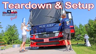 RV Travel Day Tips How We Take Down and Set Up on a Travel Day [upl. by Zeb]