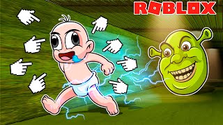 ESCAPA CORRIENDO DE LOS BACKROOMS 😱 BEBE NOOB Y bebenoobsiroblox en ROBLOX [upl. by Halilad658]