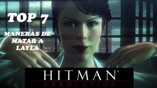 Hitman Absolution  TOP 7 Maneras de matar a Layla [upl. by Anawak]