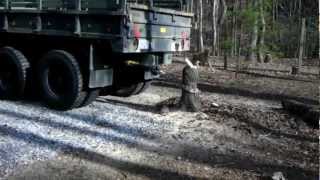 M923 5 Ton Stump Pull [upl. by Nalim]