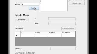 Calcular Media varianza y Desviacion Estandar C NET [upl. by Edouard]