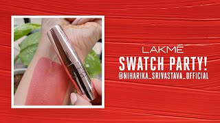 Lets swatch our all time favourite 9to5 PrimerMatte Lip Color with niharikasrivastavaofficial [upl. by Yrred]