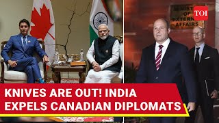 Leave No Faith India Boots Out Canadian Diplomats After Nijjar Probe Provocation  Watch [upl. by Bunting271]