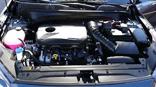 New 2021 Kia Forte GT  How To Open The Hood  Release Lever Location  Access Engine Bay Check Oil [upl. by Lladnew639]